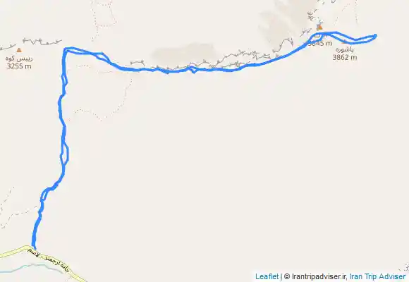 ترک جی پی اس قله پاشوره از لاسم