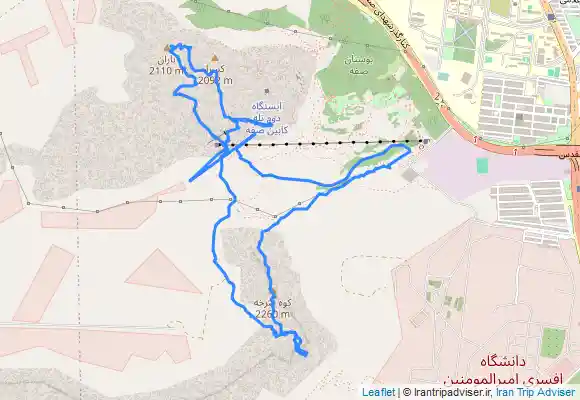 ترک جی پی اس صعود سرعتی به چهار قله سرخه ،تل بلند،دو قلو،وصفه از مسیر پارکینگ تله کابین