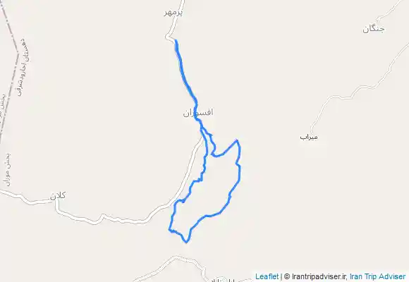 ترک جی پی اس مسیر پیمایش از روستای پر مهر تا کلان ( شهرستان مغان گرمی) تا روستای کلانو بلعکس