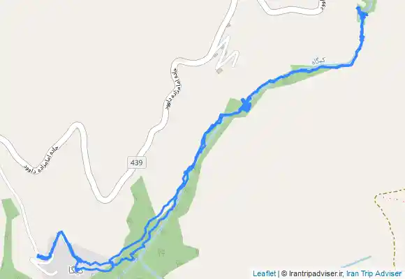 ترک جی پی اس Kigah Waterfall from Kigah Village - آبشار کیگا از روستای کیگا