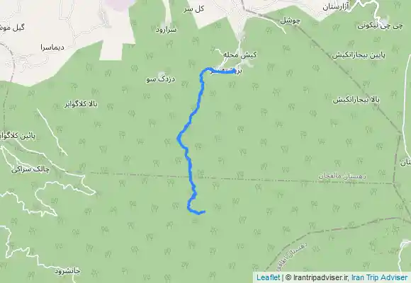 ترک جی پی اس قله کاکوه از ( سیاهکل)