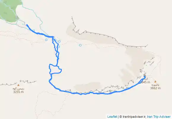 ترک جی پی اس قله پاشوره