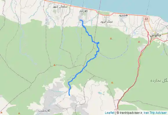 ترک جی پی اس مسیر کردیچال به کلارآباد