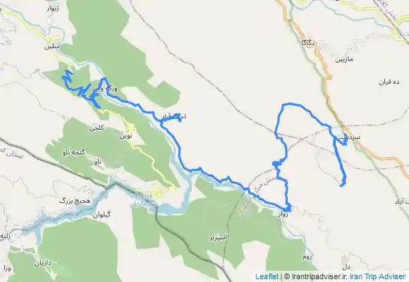 ترک جی پی اس Hewraman - Dall Valley - Sardasht to Abasabad - اورامان - هه ورامان - دره دال – سردشت تا عباس آباد- هه وار هه یشور ، ژونی