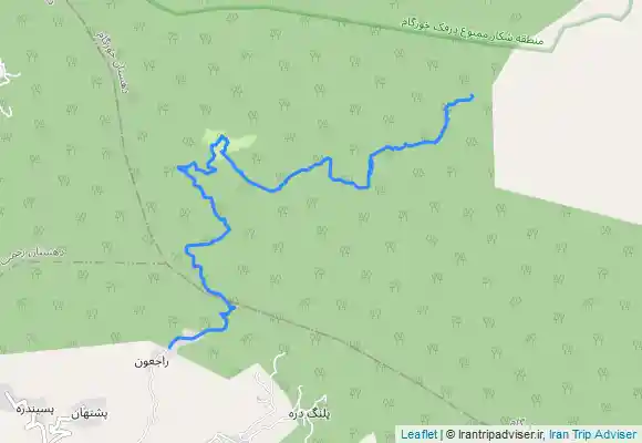 ترک جی پی اس از چشمه جیرونی تا روستای راجعون