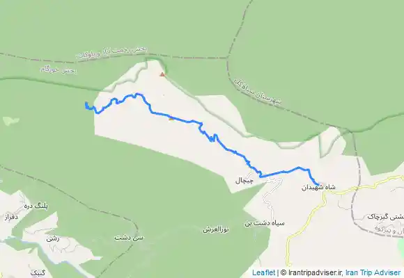 ترک جی پی اس صعود به درفک از شاه شهیدان و برگشت به سمت روستای راجعون (روز اول) - Dorfak peak from Shahe shahidan to Rajeon