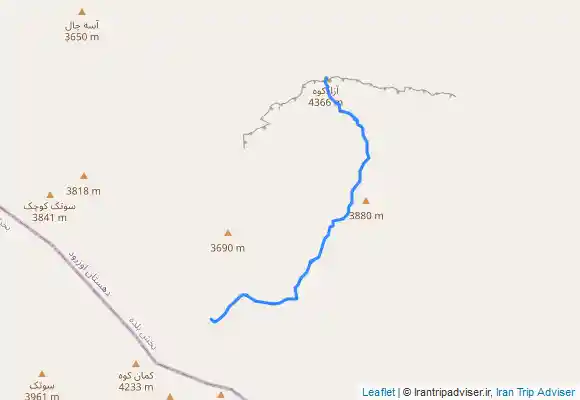 ترک جی پی اس Kamankouh-Azadkouh