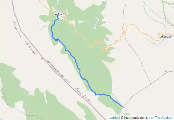 ترک جی پی اس آبشار زردلیمه