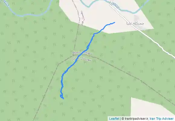 ترک جی پی اس مسیر جاده روستای چم تکله تا ابشار کموترلو