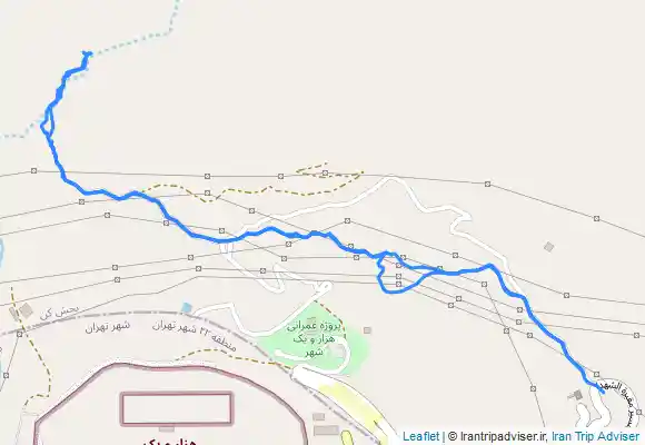 ترک جی پی اس آبشار لتمان از مسیر پارکینگ تپه نورالشهدا