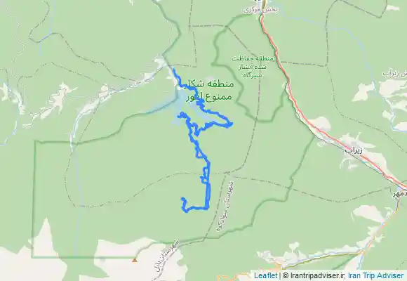 ترک جی پی اس آبشار لاکتاش