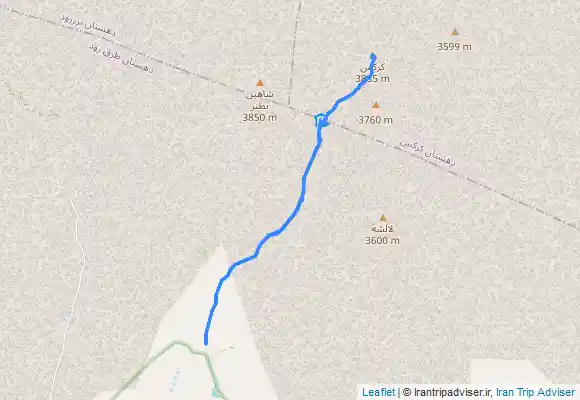 ترک جی پی اس قله کرکس