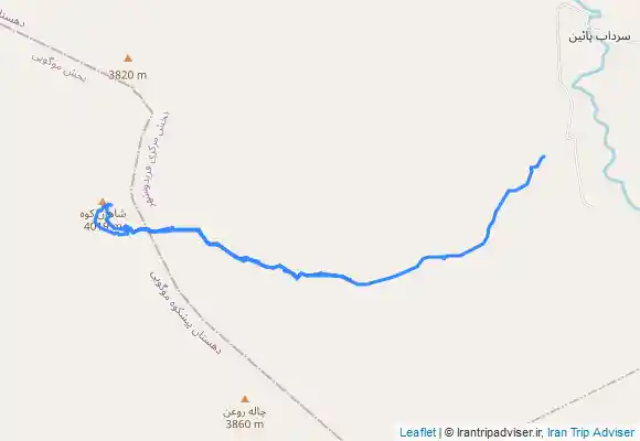 ترک جی پی اس قله شاهان کوه