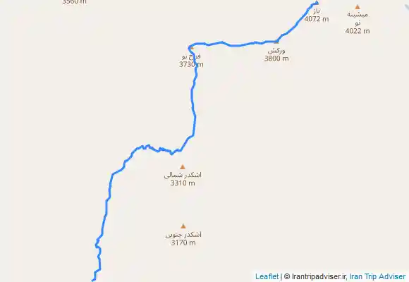 ترک جی پی اس قله ناز و ورکش