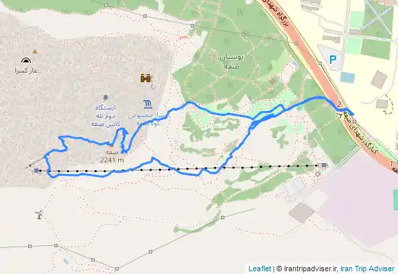 ترک جی پی اس قله صفه اصفهان