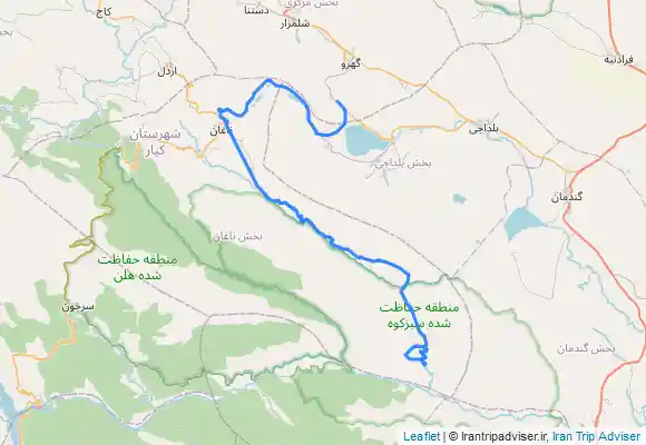 ترک جی پی اس آبشار تنگ زندان