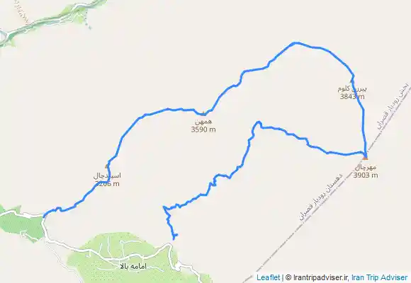 ترک جی پی اس خط الراس مهر چال-پیرزن کلوم-هم هن-لارک-اسپیدچال