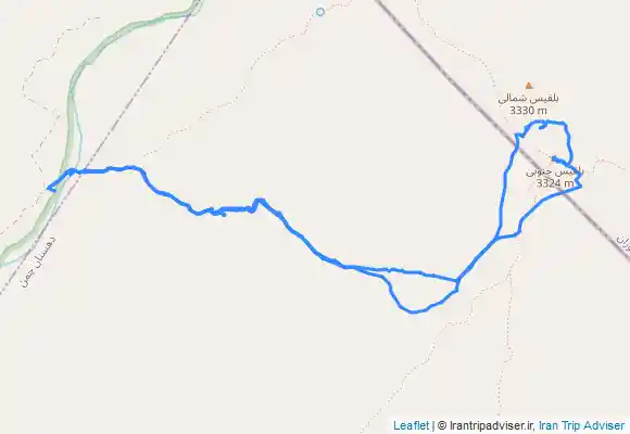 ترک جی پی اس قله بلقیس بام زنجان