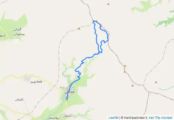 ترک جی پی اس صعود قله یخچال و کوبری از مسیر سرکان