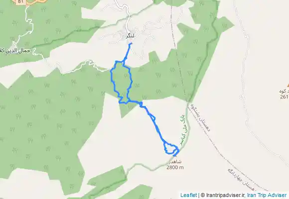 ترک جی پی اس قله شاهدژ از لنگر