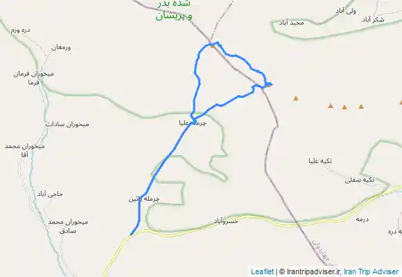 ترک جی پی اس صعود به پریشان وزیر بدر از خط الراس روستای چرمله