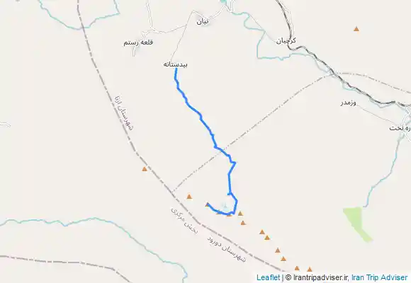 ترک جی پی اس خط الراس سنبران به گل گل