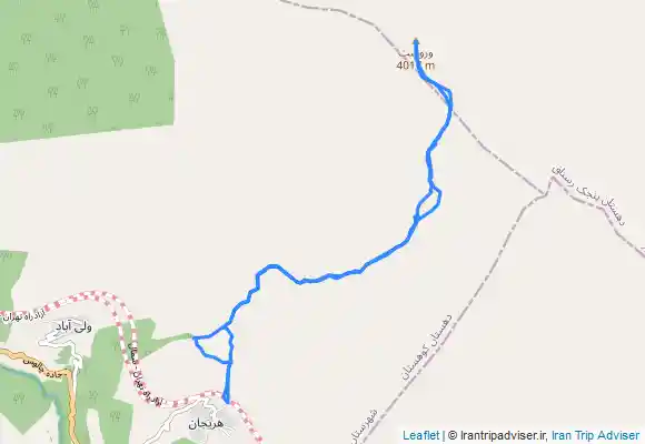 ترک جی پی اس قله وروشت یا وره وشت از روستای هریجان