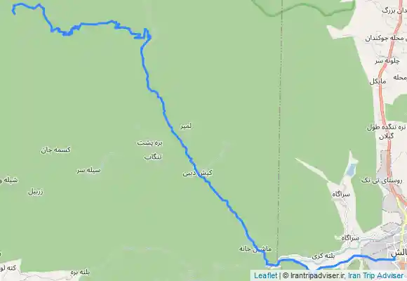 ترک جی پی اس مسیر برگشت ییلاق شکردشت