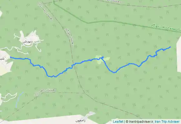 ترک جی پی اس شیرکوه تا جیرونی