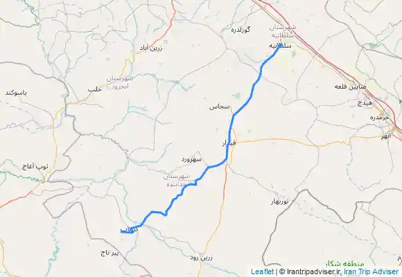 ترک جی پی اس گنبد سلطانیه تا غار کتله خور