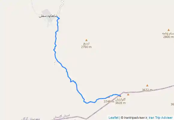 ترک جی پی اس گاوکشان از شاه کوه