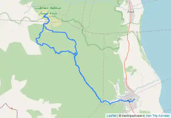 ترک جی پی اس مسیر تالش به ییلاق سوباتان و شکردشت