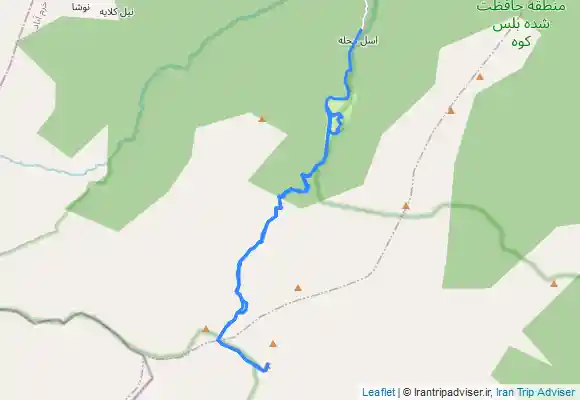 ترک جی پی اس قله سیالان از دشت دریاسر عسل محله یا اسل محله