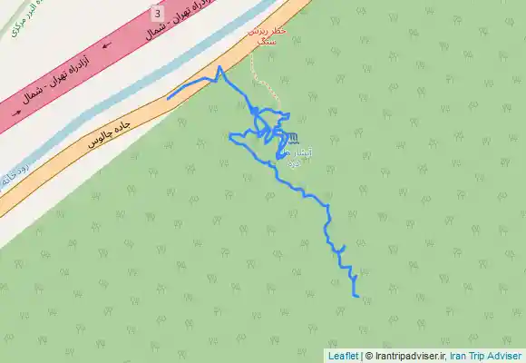 ترک جی پی اس آبشار هالی دره چالوس