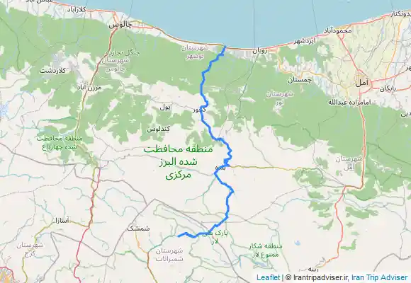 ترک جی پی اس پیمایش تهران تا شمال (فشم-گرمابدر به ساحل سی‌سنگان-کاسپین) Hiking tehran to shomal《مسیر جدید》