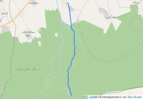 ترک جی پی اس مسیر اندرو یزدان محله با کردکوی