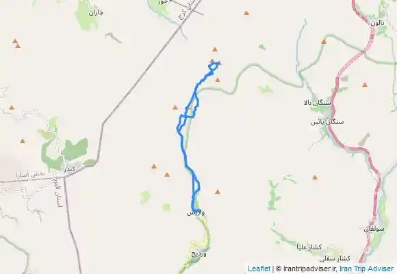 ترک جی پی اس قله بارو و قله پهن حصار از روستای واریش