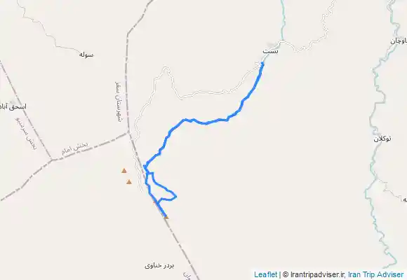 ترک جی پی اس چهل چشمه قله های قولی زلیخا و گاوه لان