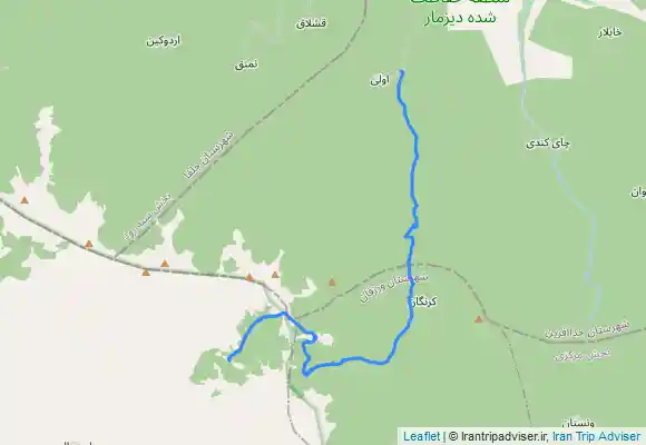 ترک جی پی اس پیمایش قاضی بلاغی به روستای اولی