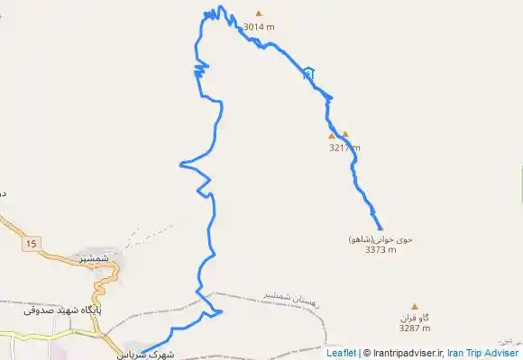 ترک جی پی اس صعود به قله شاهو(حوی خانی)