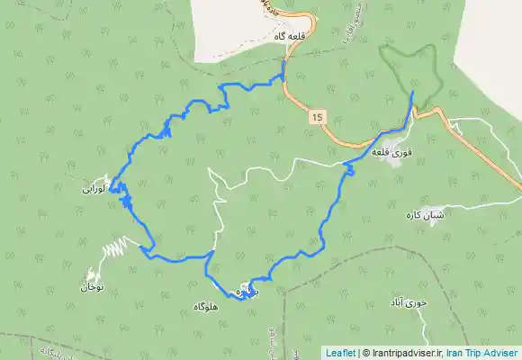 ترک جی پی اس دره قولانی از روستای قلعه گاه تا قوری قلعه