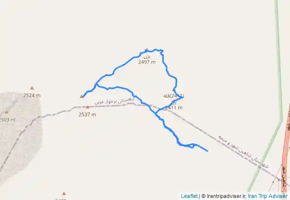 ترک جی پی اس مسیر لادزوخ به قله بژن ورخ وسا سفید