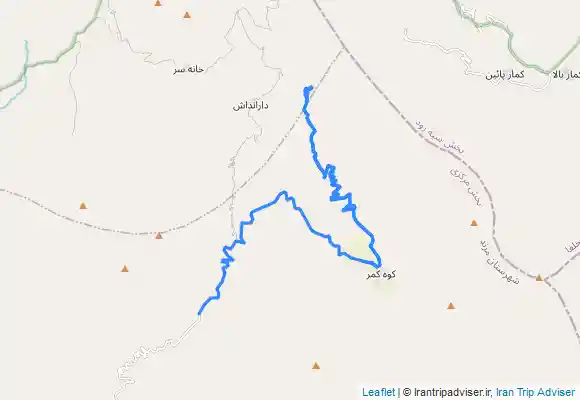 ترک جی پی اس آبشار دارانداش از مسیر روستای هوروز(هریس)