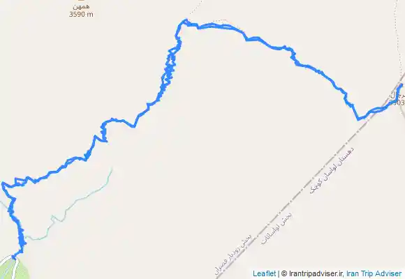 ترک جی پی اس قله مهرچال از روستای امامه