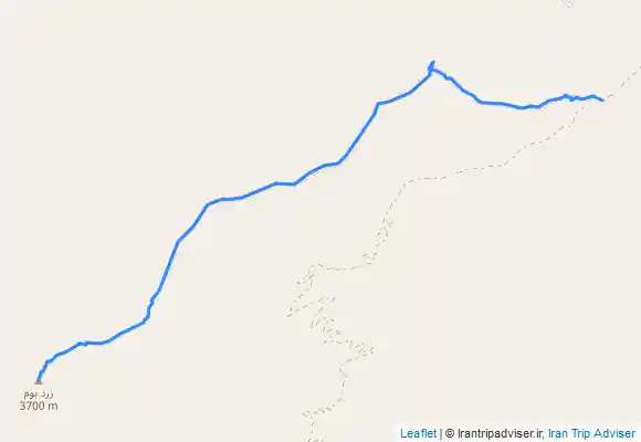 ترک جی پی اس برگشت از قله (انیسه) یا، الاتمر بر گرفته از روستایی به همین نام در پایین شمال غرب قله