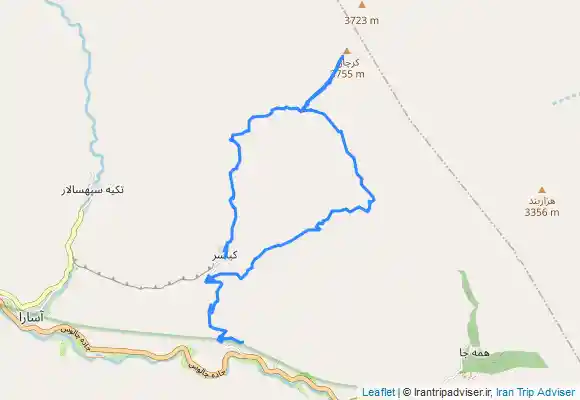 ترک جی پی اس قله کرچان ( به فتح کاف)