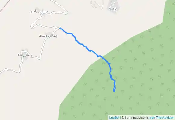 ترک جی پی اس چمانی وسط -آبشار