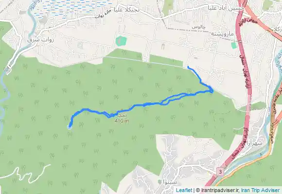 ترک جی پی اس قله تجک به چشمه چالنی