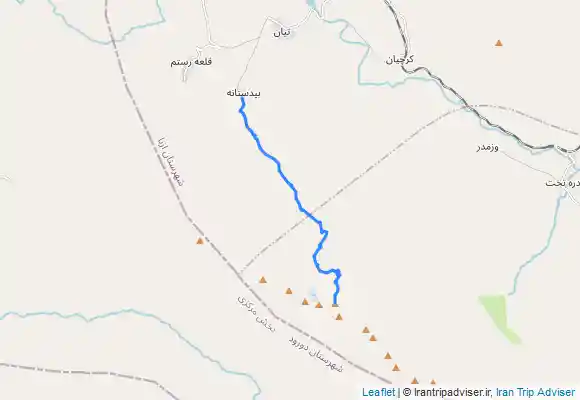 ترک جی پی اس قله سنبران اشتران کوه