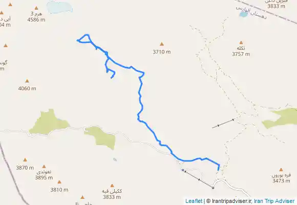 ترک جی پی اس سبلان - چوروک قیه هرم چال رشته کوه هرم